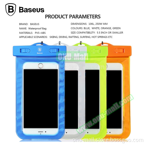 Universal Waterproof Bag for iPhone, Waterproof Cover for 5.5 inch Smartphones